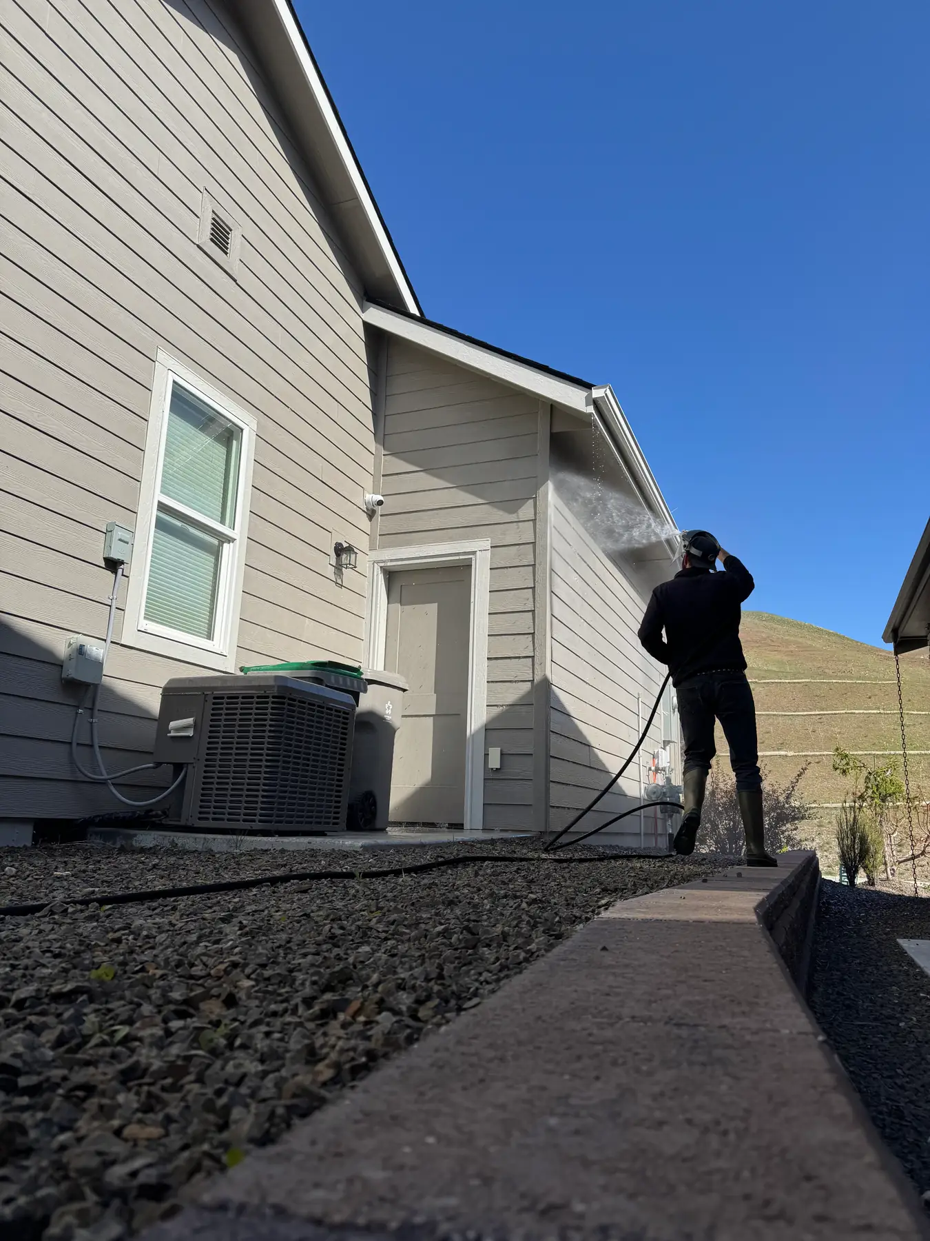 Exterior siding soft wash — residential cleaning in Meridian, Idaho